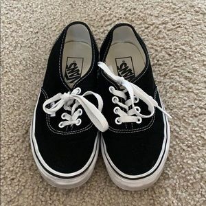 Vans Black Authentic Sneakers size 6 W / 4.5 M